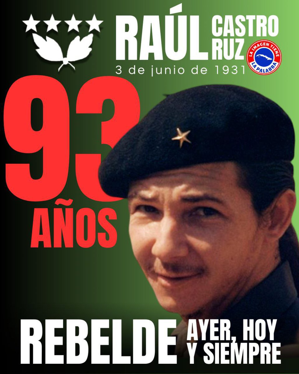 #LunesConMarx. Contó #Fidel a Ramonet: "Raúl ya era bien de izquierda y, realmente, quien lo introdujo en las ideas marxistas-leninistas fui yo". Y ha sido un alumno aventajado y consecuente. ¡Felicidades! #RaúlEsRaúl
