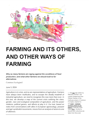 Why are so many farmers raging against those who make food production possible, and not against the drivers of the crisis in agriculture? And what other farmers and ways of farming, should we look to for alternatives?  

New text out now! 

commonecologies.net/farming-and-it…