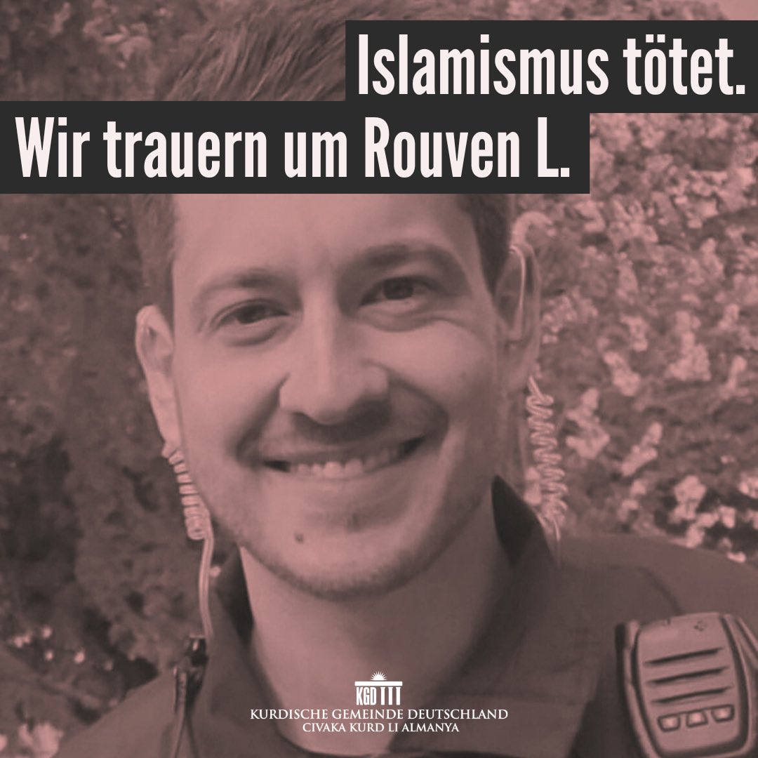 Der islamistische Terrorangriff in #Mannheim lässt uns schockiert zurück. Wir trauern um den Polizisten Rouven L., der auf bestialische Weise ermordet wurde. Unsere Gedanken sind bei seinen Angehörigen. 
Islamismus stellt eine reale Gefahr dar und darf durch nichts relativiert