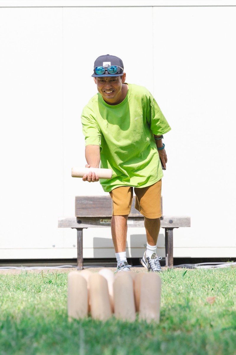 OR_HIROKI's tweet photo. 8日前にモルックをしました！ https://t.co/ZTwGB4sJm8