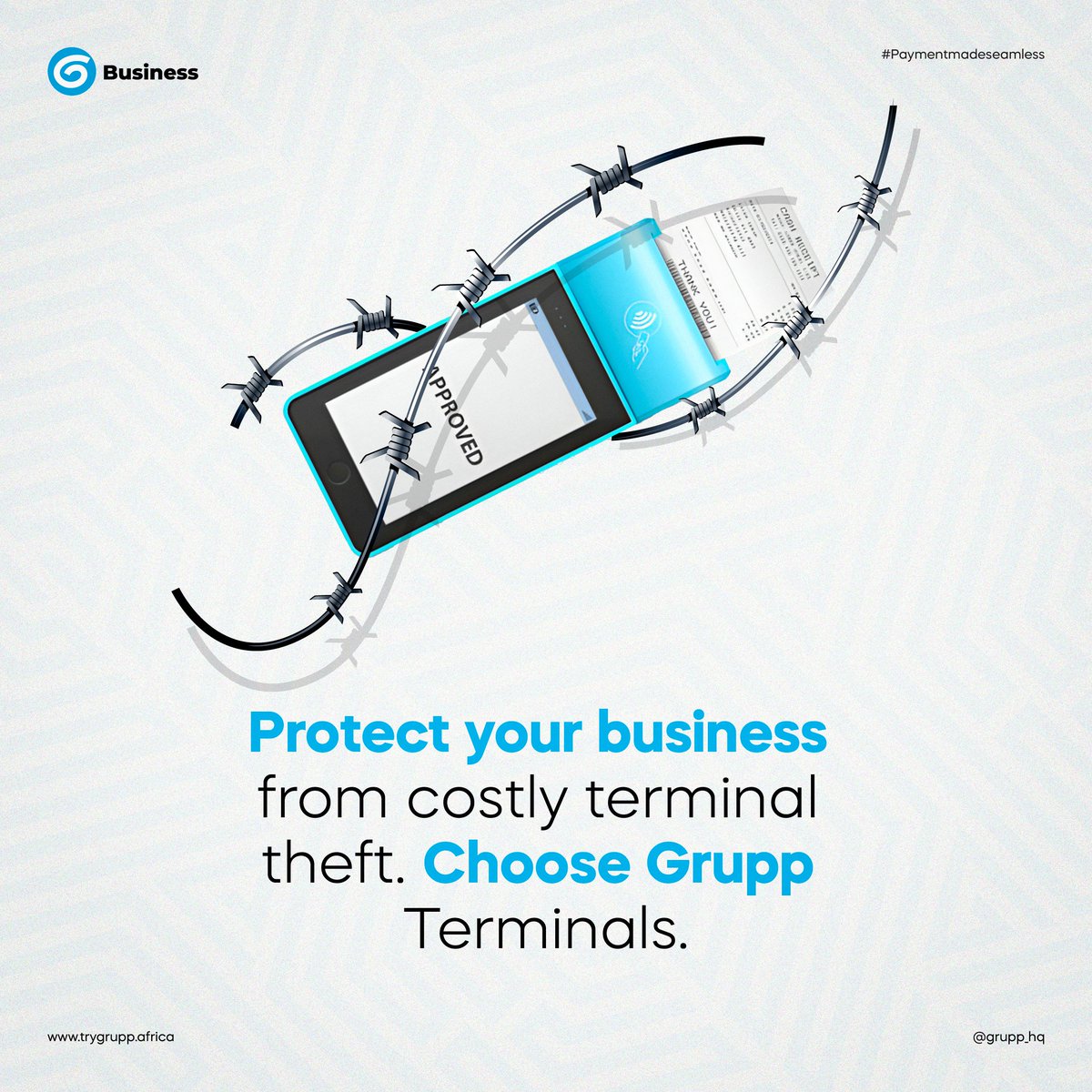 grupphq's tweet photo. Say goodbye to POS theft worries.
Grupp offers a game-changing solution for business security.
Learn more ๐ https://t.co/BFJhatrjCu
#Grupp #POS #POSterminal #POSsecurity #Business https://t.co/v40e9tv3mG