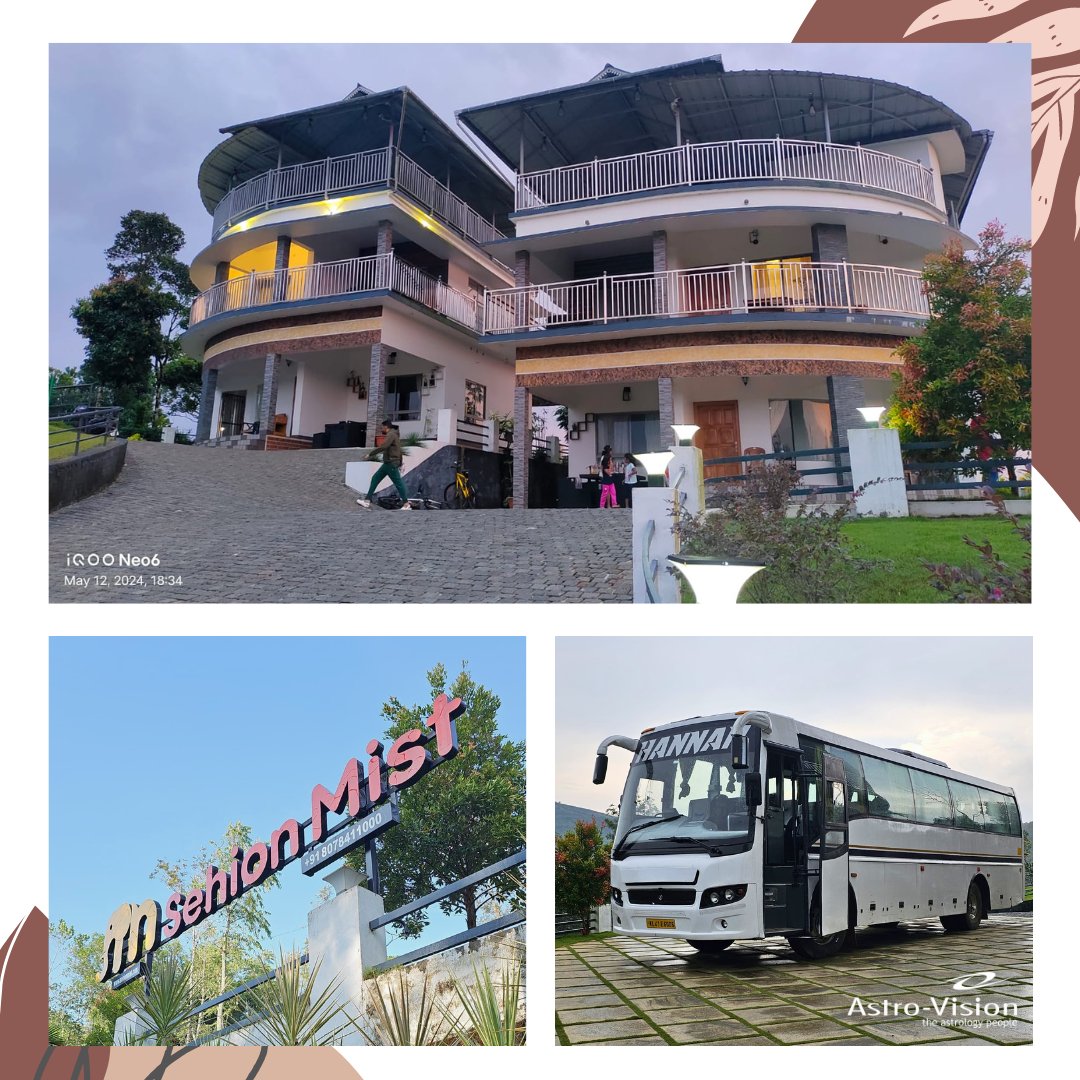 Astro_Vision's tweet image. Throwback to May 12th and 13th, 2024, when Astrovisioneers enjoyed an unforgettable retreat at Sehion Mist, Vagamon! Amazing views, delicious food, and fun activities made for a perfect bonding experience.

#AstroVision #Throwback #TeamBonding #RnRTrip #SahionMist #Vagamon