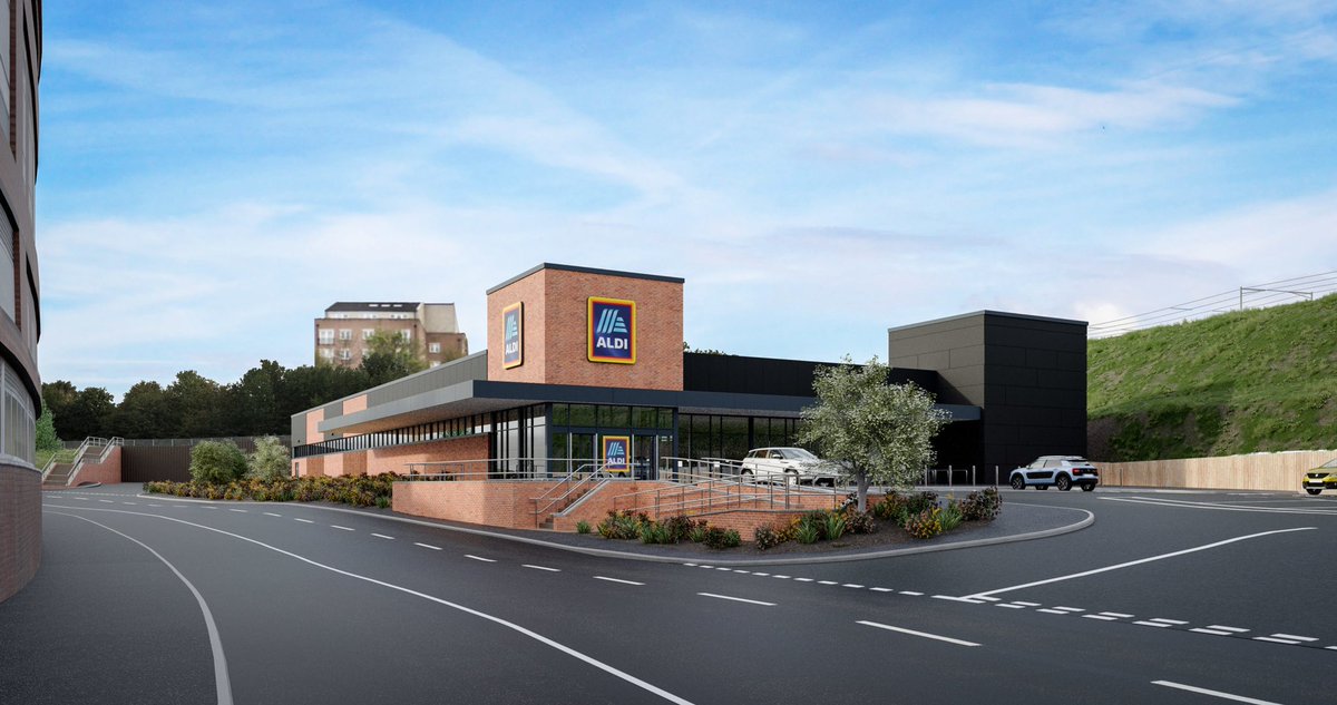 Sutton_BID's tweet photo. Aldi’s planning application has been APPROVED by Birmingham City Council today 🛒 
The new supermarket has been approved to be built on Brassington Avenue, Sutton Coldfield town centre.

The Notice of Decision is at: 

https://t.co/WusLTeyEFp 

#suttoncoldfield https://t.co/T4FJfCbaZ0