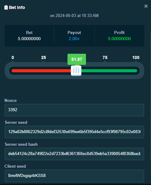 litekingio's tweet photo. Do you know about "Provably Fair"?
You can verify all your bets to ensure the results are always fair. https://t.co/JtY946Uu9z