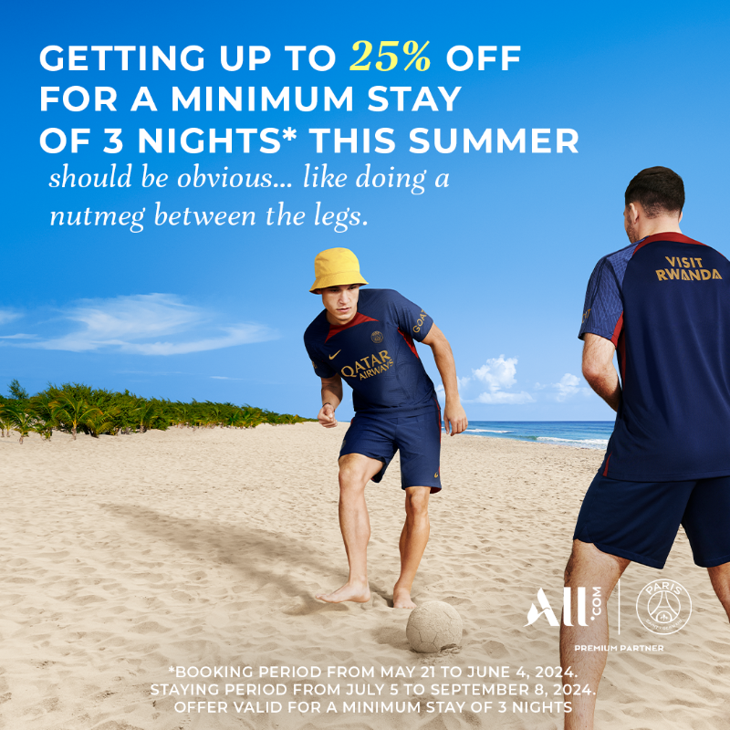 PSG_English's tweet photo. 📣 LAST CHANCE

The vacations kick-off is approaching. Save 25% during the summer break on stays across Europe and North Africa by booking your hotel on https://t.co/zkxkxVT5x3.

#ALLsummerBreak #ALLxPSG | @all