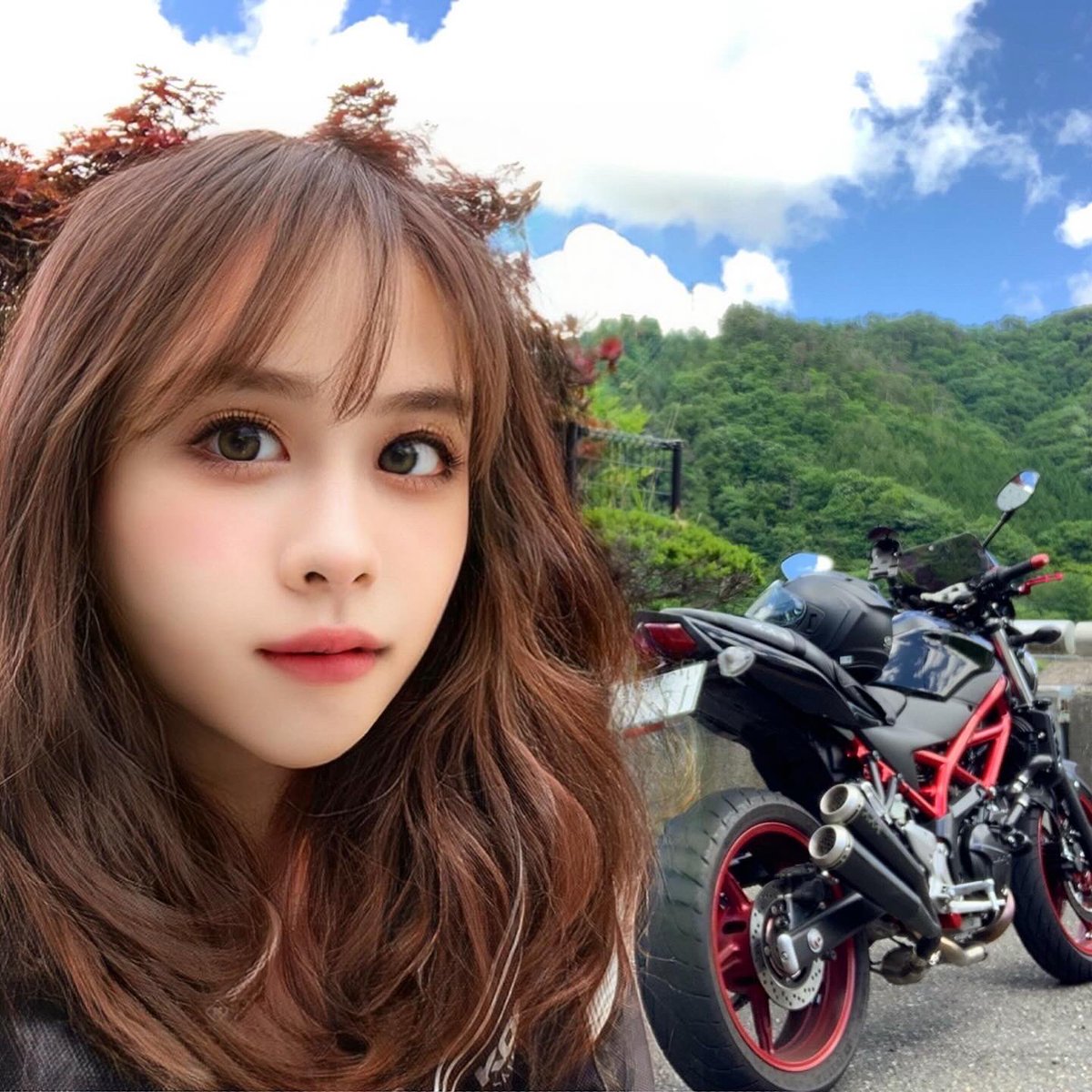 captain_panny's tweet photo. 今日は良い天気だった！
気持ちよかった♪

#ジドリストの集い
#バイクのある生活
#バイクのある風景
#バイクのある幸せ
#バイクツーリング
#バイクが好きだ
#バイク写真部
#ダムが好きだ
#FaceApp
#仮想女子
#カコジョ
#SUZUKI
#sv650
#鈴菌
#バイク女子 ではない https://t.co/H0sMPzhgWH