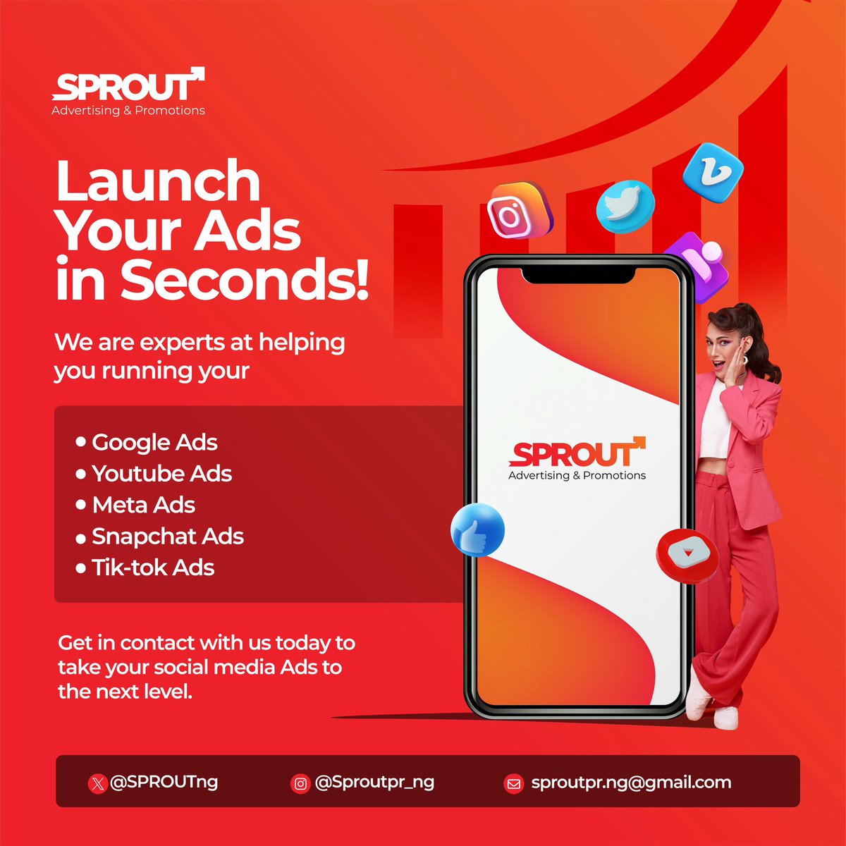 SPROUTng's tweet photo. Launch your Ads in seconds! 

#MondayMotivation #TechForGood #HalaMadrid https://t.co/SHXZtnzFt6