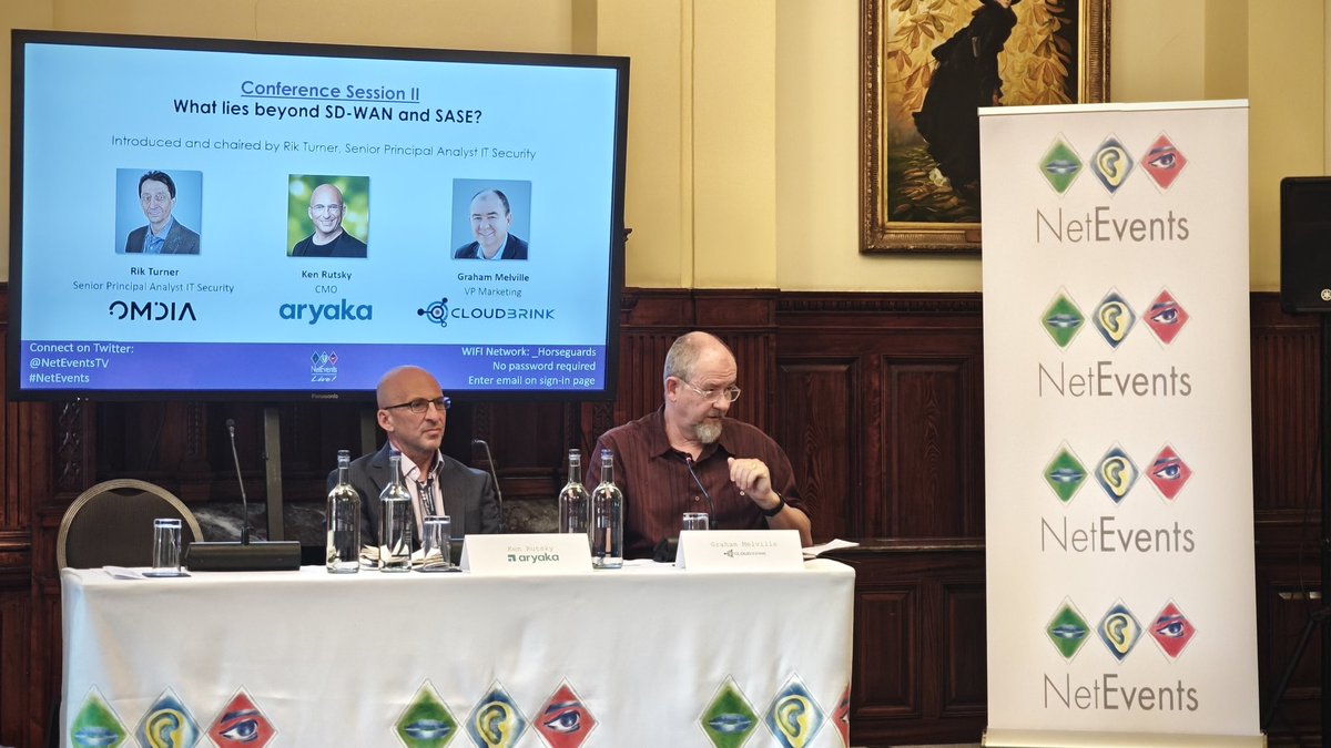 Segunda mesa de #NetEvents sobre SD-WAN y SASE para poner en valor la importancia del principio de "confianza cero".

Destacan además el papel de la IA para que las redes sean más eficientes.

Cuestión clave: "SASE se diseñó para la oficina, no para el trabajo híbrido".
