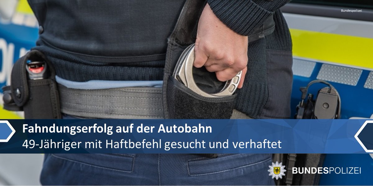 bpol_nrw's tweet photo. Im Rahmen der #Grenzüberwachung hat die #Bundespolizei auf der #BAB40 in #Wachtendonk einen 49-jährigen Spanier verhaftet. StA Koblenz suchte Ihn wegen eines Verstoßes gegen den Maßregelvollzug. Der Verurteilte muss jetzt für 665 Tage ins Gefängnis. 🗞️https://t.co/PbnXslLfSP *Go https://t.co/8q7ySxe3Iy