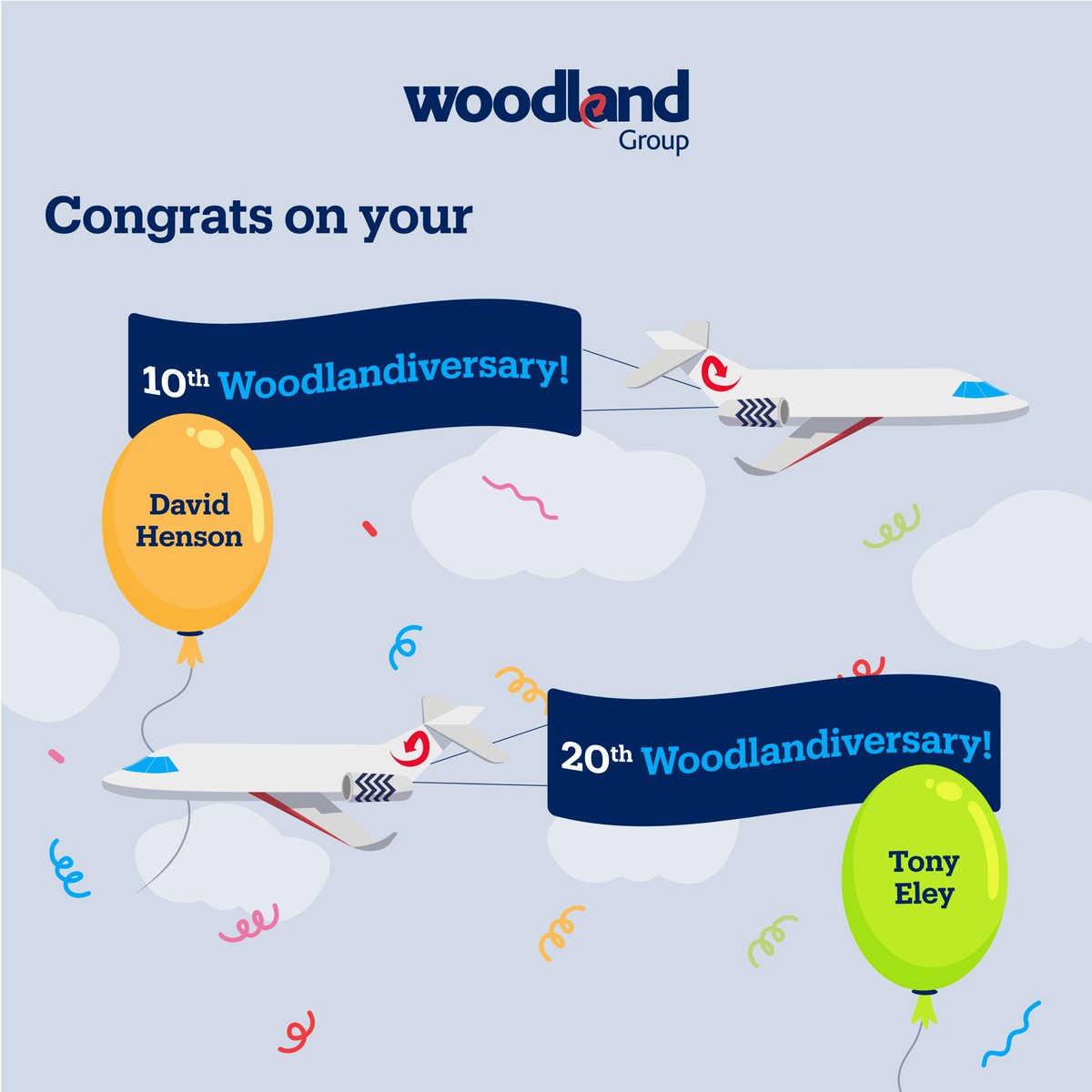 Happy Woodlandiversary to two of our incredible Woodlanders! David, Tony, thanks for being part of the Woodland family, we hope to celebrate many more years of success together. Thanks for all your hard work and dedication!