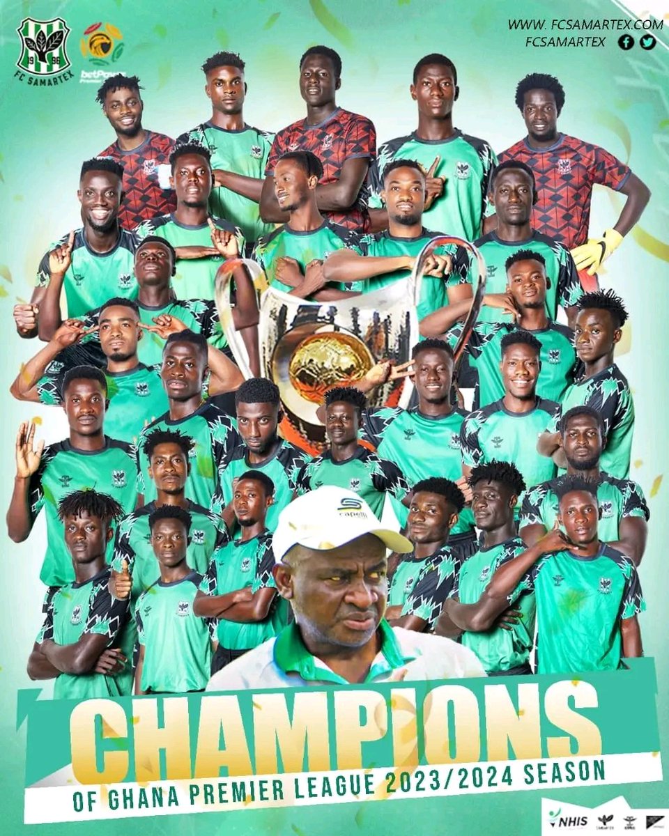 YADTV (@yadtv_media) on Twitter photo Champions of the Ghana Premier League 2023/2024 , <a href="/FcSamartex1996/">FC Samartex 2023/24 Ghana Premier League Champions</a>! 🏆
#YADTV
Mahama | Bawumia | Nana Addo | Mali | Stonebwoy | Ato Forson | Ato Forson | Ga Mantse | Alan Kyerematen Champions of the Ghana Premier League 2023/2024 , <a href="/FcSamartex1996/">FC Samartex 2023/24 Ghana Premier League Champions</a>! 🏆
#YADTV
Mahama | Bawumia | Nana Addo | Mali | Stonebwoy | Ato Forson | Ato Forson | Ga Mantse | Alan Kyerematen