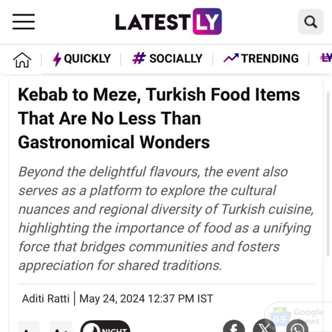 ConfianceComm's tweet photo. Türkiye Tourism's much-anticipated Turkish Cuisine Week has returned, making waves once again in the culinary world. This year's edition, hosted in collaboration with The Claridges, New Delhi, has become a sensational event, delighting the city’s gourmet and cultural lovers. https://t.co/vG6gaGg7hf