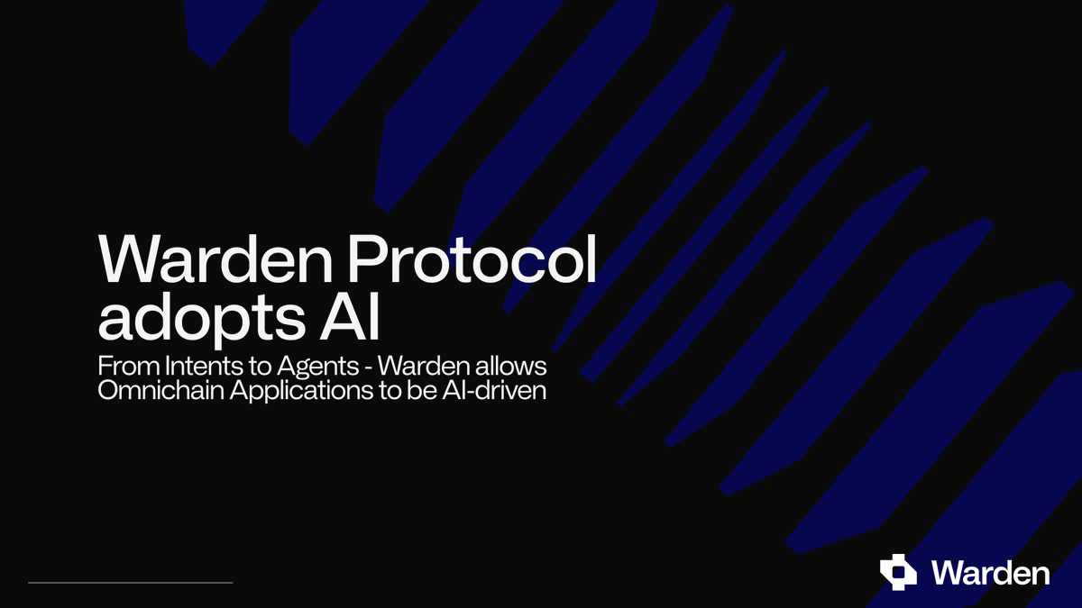 wardenprotocol's tweet photo. Warden leverages agentic AI to enhance Web3 🚀
🤖 Build smart agents
🔗 Interoperate across 100+ blockchains
🔧 Automate complex workflows
👉Discover more: https://t.co/2Wo62BkgpA