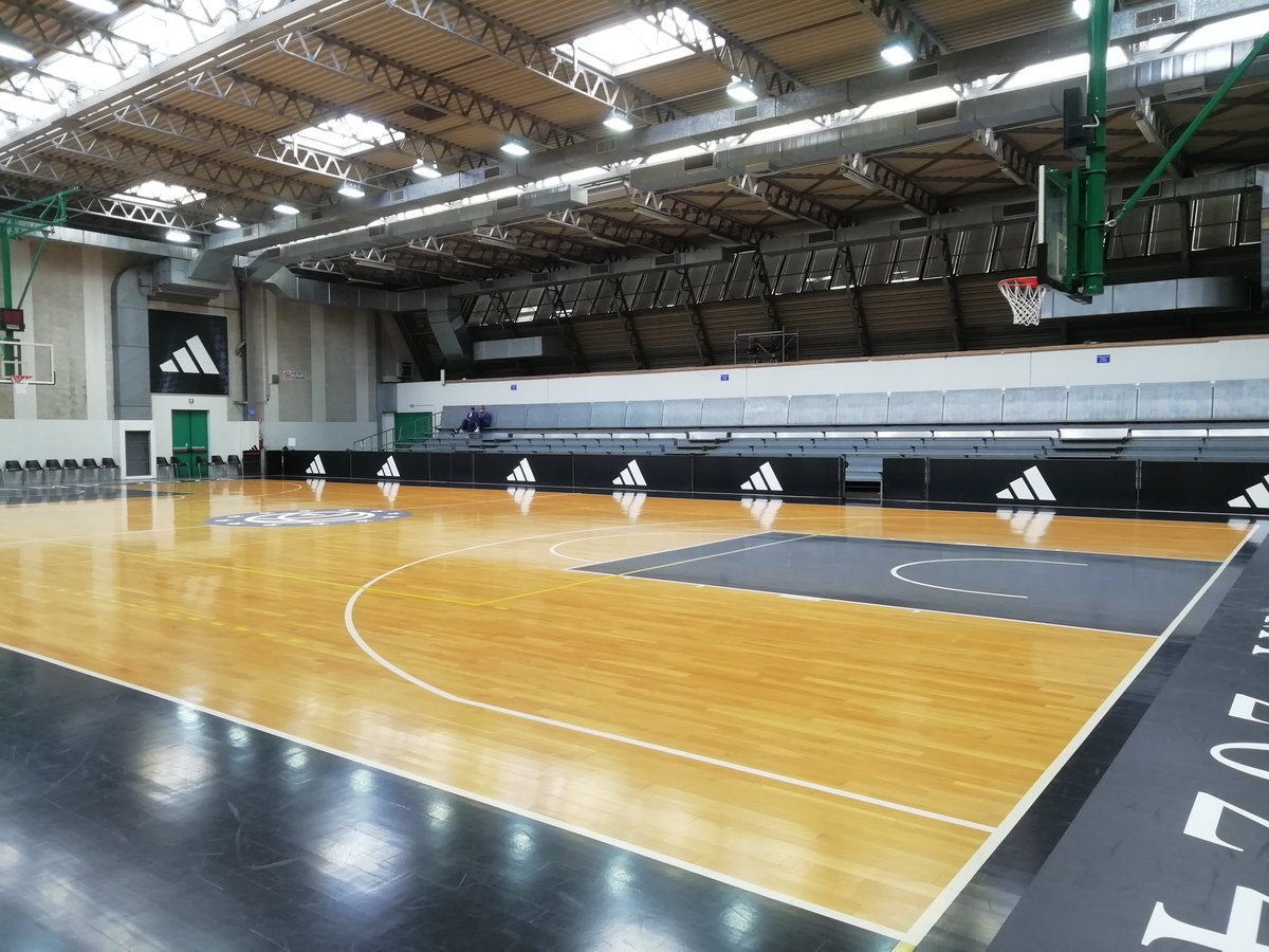 Claudio Crippa (@spurs) and coach Walter De Raffaele (@DerthonaBasket)

Nobody in the arena. Just two basketball lovers

Hidden treasures from 2024 adidas Eurocamp

@adidasHoops x #adidasEurocamp