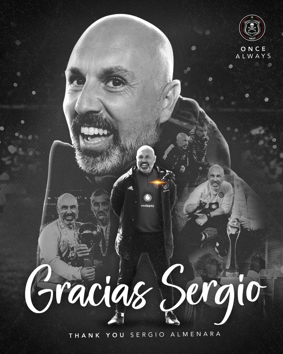 ☠️ 🫡 𝗚𝗥𝗔𝗖𝗜𝗔𝗦, 𝗦𝗘𝗥𝗚𝗜𝗢! 🫡

🖥 Read the Latest News 👉🏿 orlandopiratesfc.com/news/gracias-s…

⚫️⚪️🔴⭐️
#CHAMP10NS
#OrlandoPirates
#OnceAlways