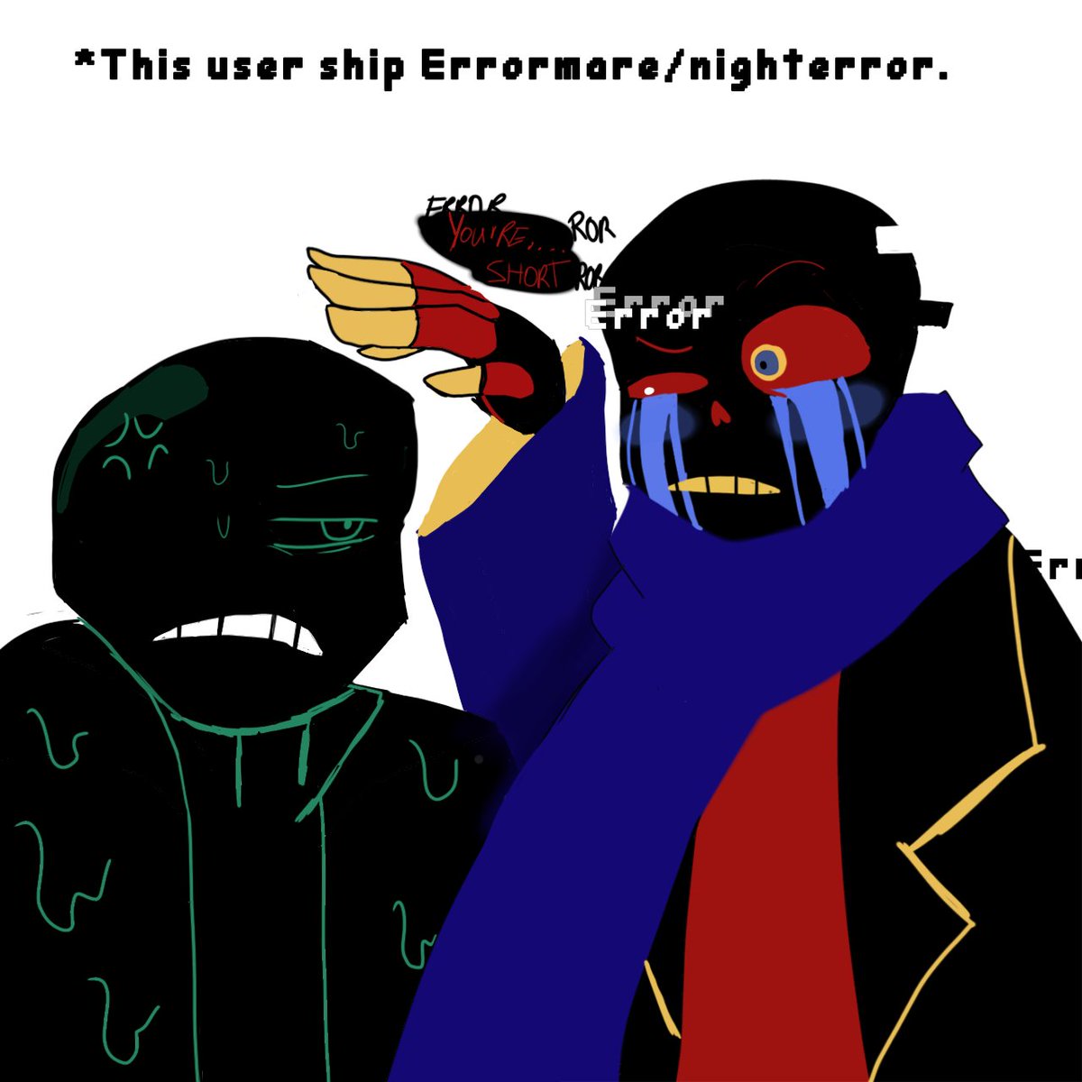 fanta_blog's tweet photo. This user Ship......
(Sans au ships edition part 2)
.
.
#sansau #undertaleAU #undertale_au #digitalart #userboxesmeme #userboxes #sanscest #reisans #scifell #errormare #nighterror #shipart #sciencesans #fellsans #sans #reigen #errorsans #nightmaresans #gaster #undertale_au https://t.co/LkFW6moyZd