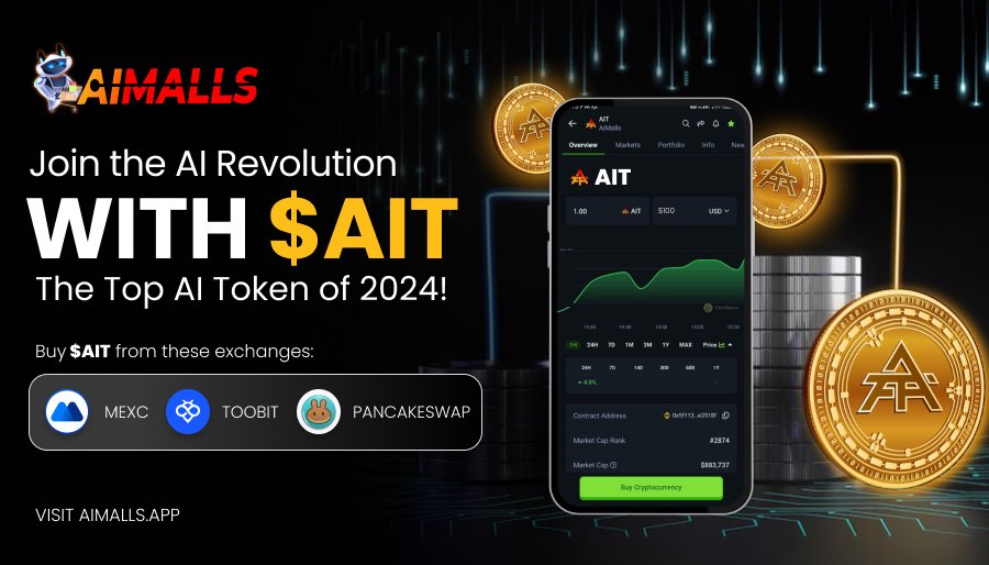 🌟 Join the AI Revolution with $AIT: The Top AI Token of 2024!

🚀 Welcome to the future with $AIT, the game-changing AI token of 2024. Our strong community and cutting-edge technology are transforming the AI world. With a clear plan and unique innovations, $AIT is set to lead