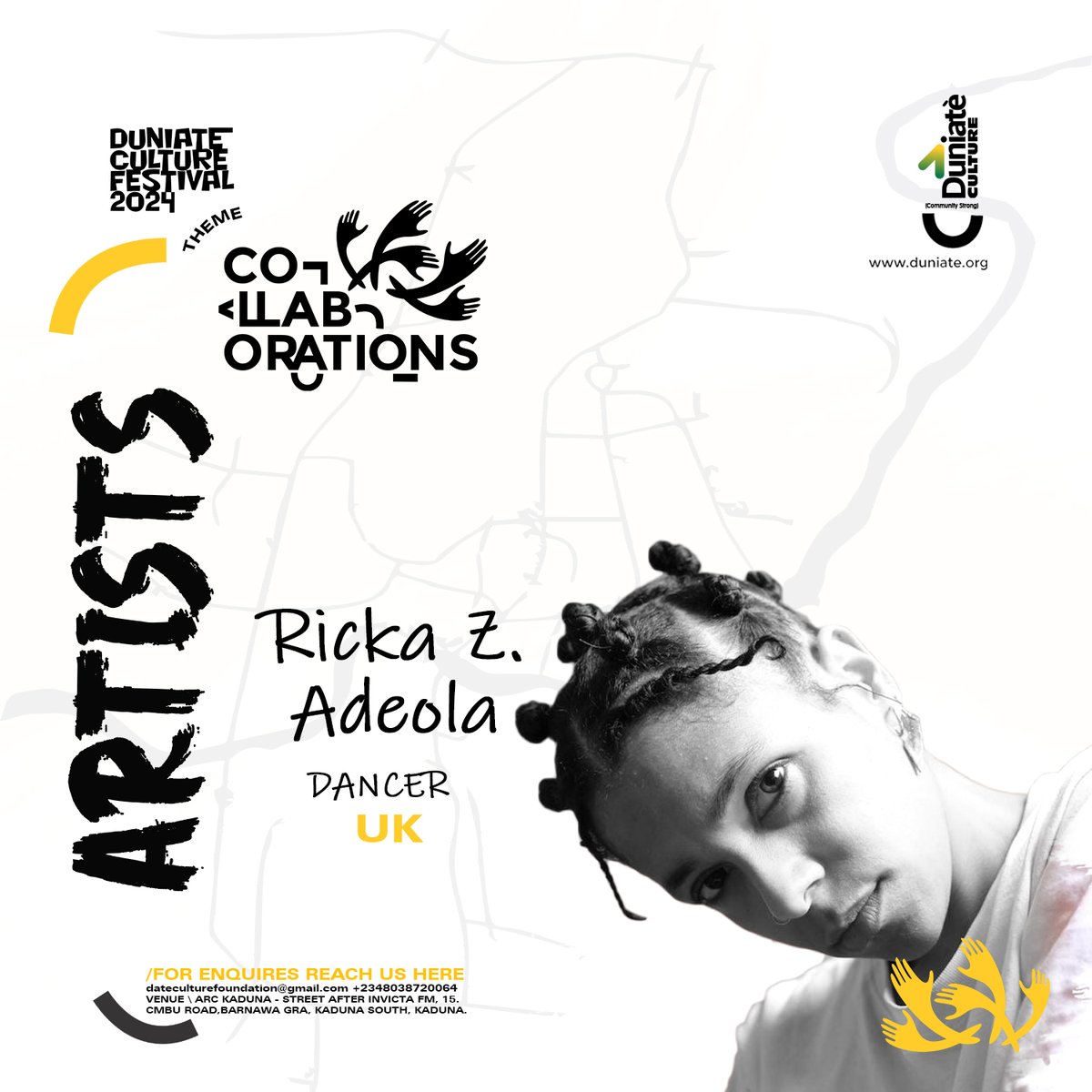 DuniateCulture's tweet photo. as the essential superpower; Community as the basic unit of Worldbuilding. Ricka will be live at the festival #duniateculturefestival #DuniateCultureFestival #arc #arckaduna https://t.co/8uC9YqrXoj