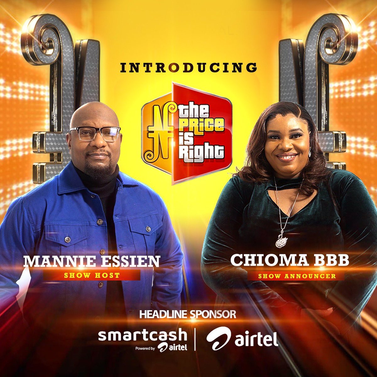 chiomabbb's tweet photo. Excited to bring all the joy, fun and games and give you a chance to win fantastic prizes on @priceisrightng 

Ready to  be a part of the biggest and longest running TV game show in the world?

Then COME ON DOWN! 🎉🎊💃❤️

#thepriceisrightnigeria 
#showannouncer #watertowine https://t.co/spSlejdC61