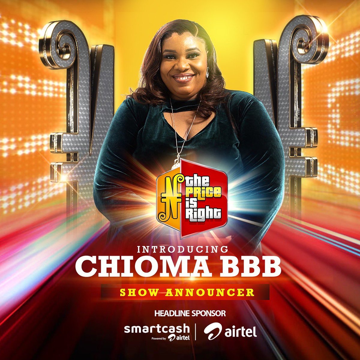 chiomabbb's tweet photo. Excited to bring all the joy, fun and games and give you a chance to win fantastic prizes on @priceisrightng 

Ready to  be a part of the biggest and longest running TV game show in the world?

Then COME ON DOWN! 🎉🎊💃❤️

#thepriceisrightnigeria 
#showannouncer #watertowine https://t.co/spSlejdC61