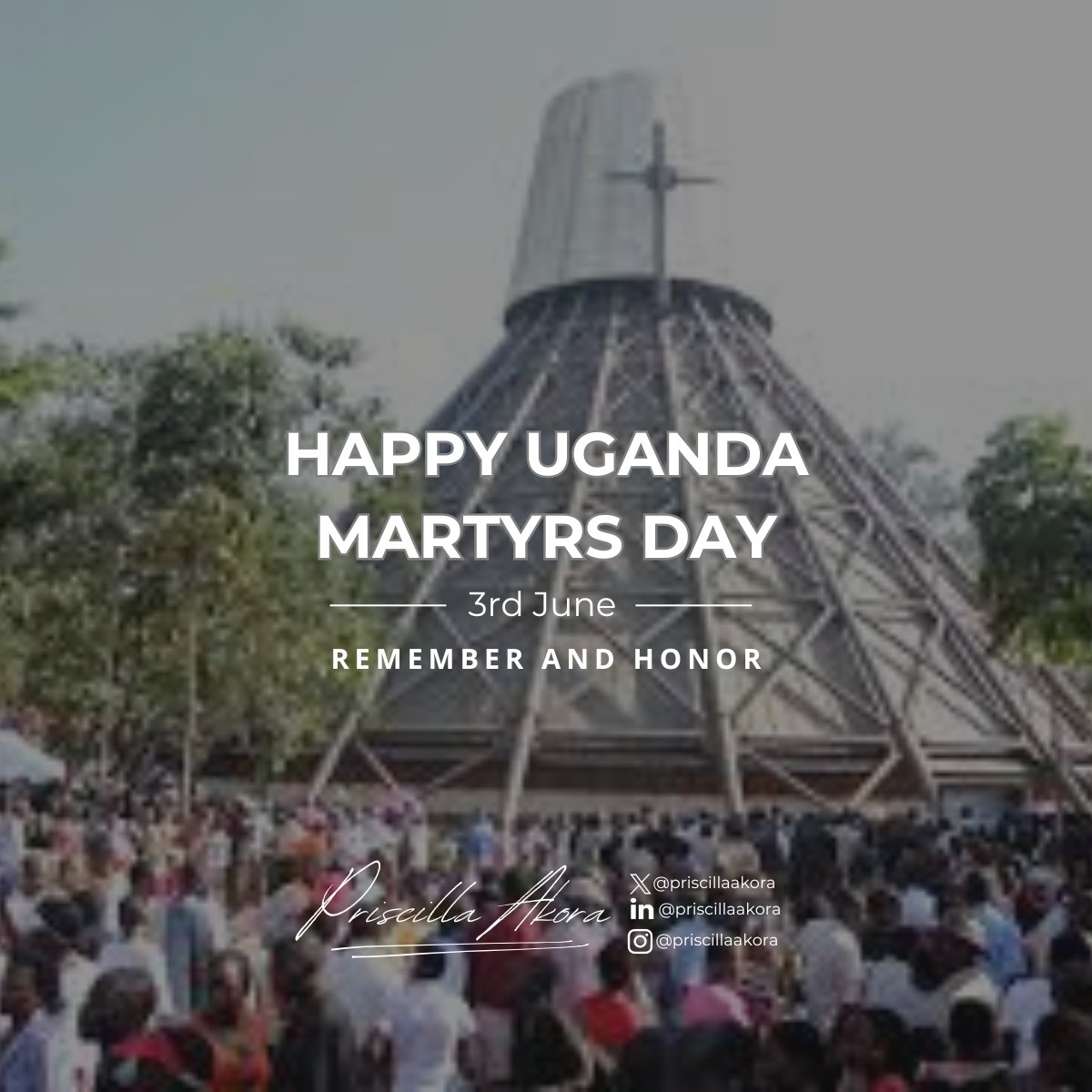 Not enough to believe in something, but how far are you willing to go for it? 

A reflection from the Uganda Martyrs.
 
Happy Uganda Martyrs Day Countrymen and Countrywomen. 
#MartyrsDay