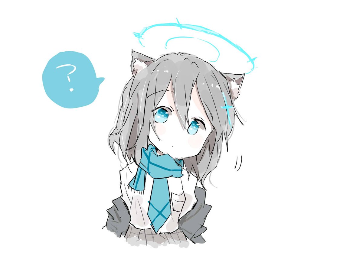 シロコ「これはブルアカいれたときに描いたシロコ 」|sakiのイラスト