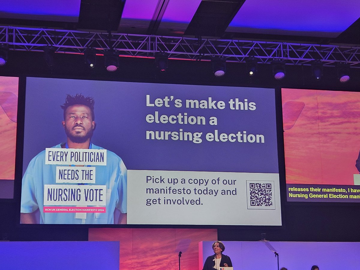 Substantial pay rise for all nursing staff, safety critical nurse to patient ratios , caring for patients in corridors reported&amp;eradicated to name a few #safestaffingsaveslives #rcn24 
<a href="/theRCN/">The RCN</a>