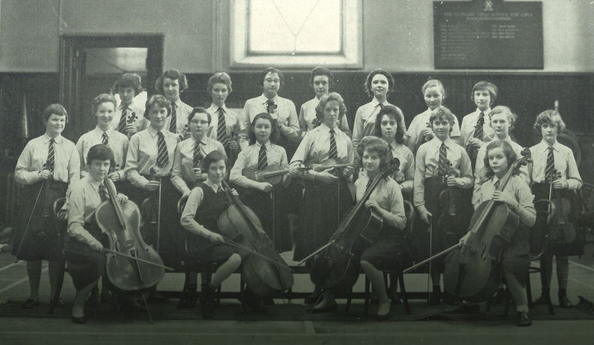HSofG's tweet photo. π Music truly is at the heart of HSOG!
π» Our GHSG's Orchestra of 1959 placed fourth at the Glasgow Annual Festival. Given they were without woodwind, brass, horns and tympani, this is an incredible feat!
π Share your memories of music-making below.
#HSOGThrowbackThursday https://t.co/lY5ufePBmN