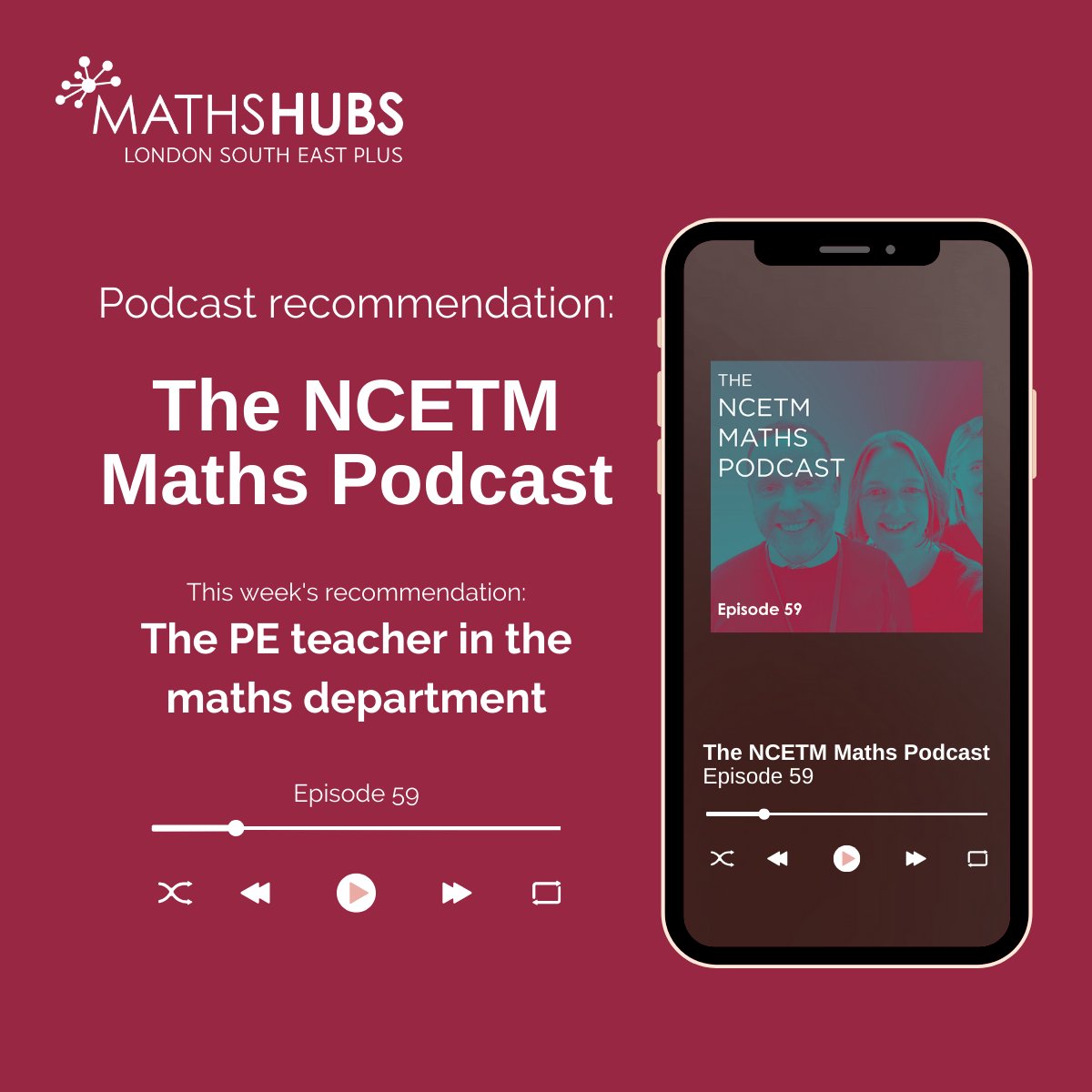LSE_MathsHub's tweet photo. How are Maths Hubs helping secondary schools 'train up' non-specialists to teach maths?
Listen to find out 👇
https://t.co/DxQsT6OLYz
@NCETM @NCETMsecondary #mathspodcast @MathsHubs https://t.co/DMw2mwR4k8