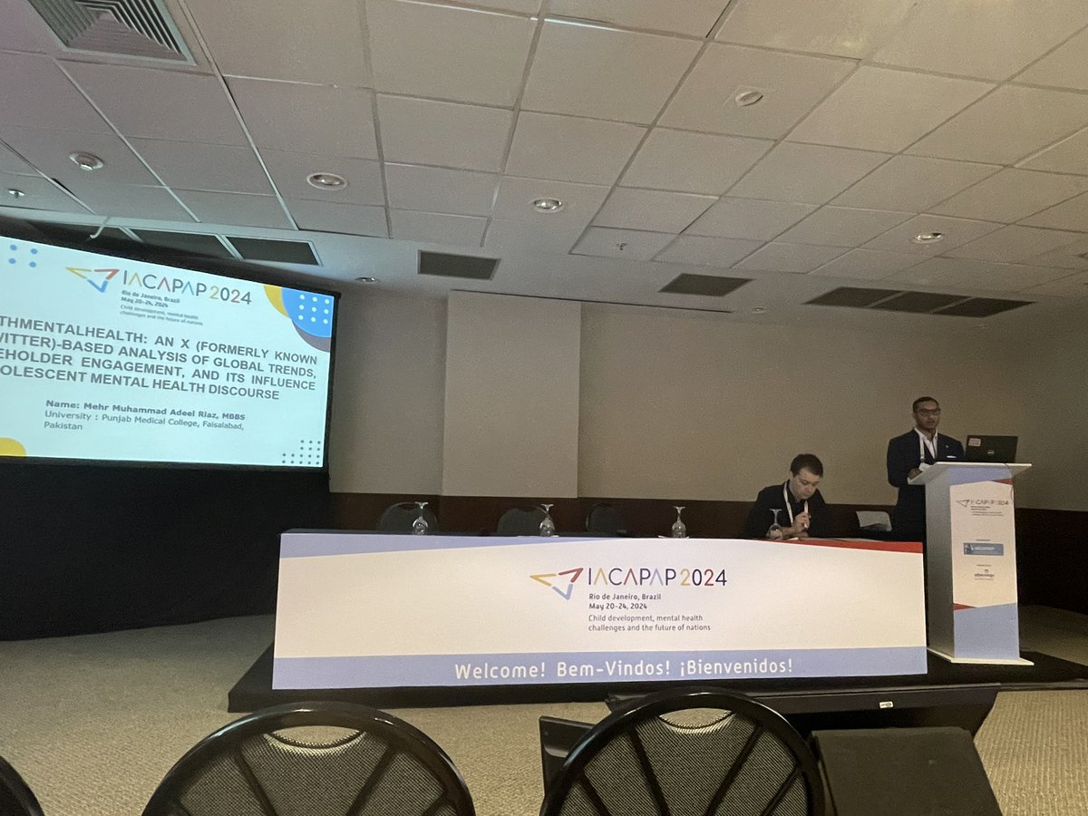 Adeel Riaz, MBBS (he/him/his) (@mehradeelriaz) on Twitter photo 📊 Excited to share insights from our paper presented at #IACAPAP2024 on #YouthMentalHealth trends and stakeholder engagement using AI software 
<a href="/IACAPAP/">IACAPAP</a> <a href="/iacapapcongress/">IACAPAP Congress 2024</a> <a href="/NawazFaisal_ai/">Faisal Nawaz, MBBS</a> <a href="/_atanas_/">Atanas G. Atanasov</a> 
#psychtwitter 📊 Excited to share insights from our paper presented at #IACAPAP2024 on #YouthMentalHealth trends and stakeholder engagement using AI software 
<a href="/IACAPAP/">IACAPAP</a> <a href="/iacapapcongress/">IACAPAP Congress 2024</a> <a href="/NawazFaisal_ai/">Faisal Nawaz, MBBS</a> <a href="/_atanas_/">Atanas G. Atanasov</a> 
#psychtwitter