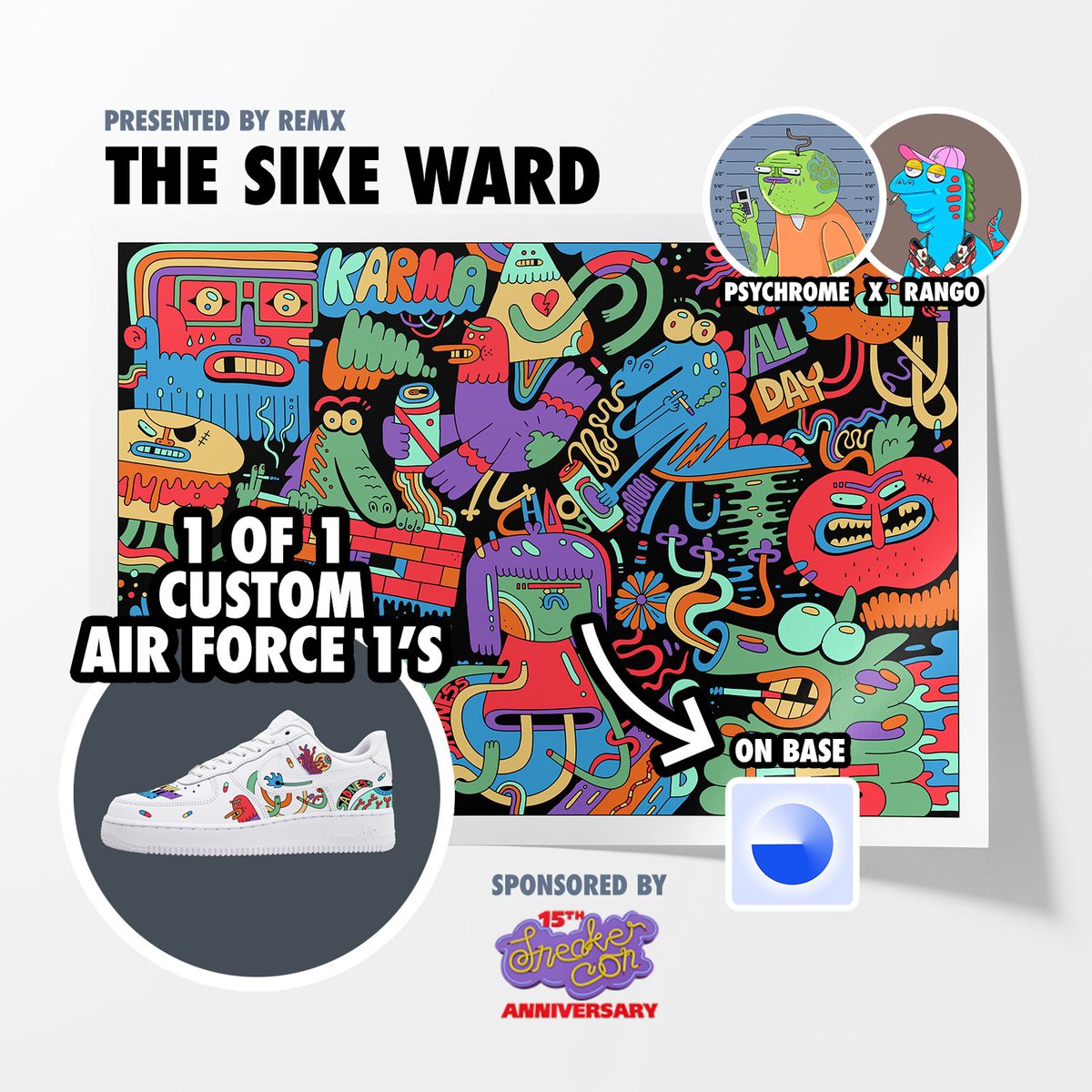 Bringing Culture Onchain -> June 11, 2024. <a href="/psychrome/">PSYCHRØMΞ</a> x <a href="/rangos_saloon/">rango world customs</a> x <a href="/remx_xyz/">Remx</a> x <a href="/SneakerCon/">Sneaker Con</a> x <a href="/base/">Base</a>