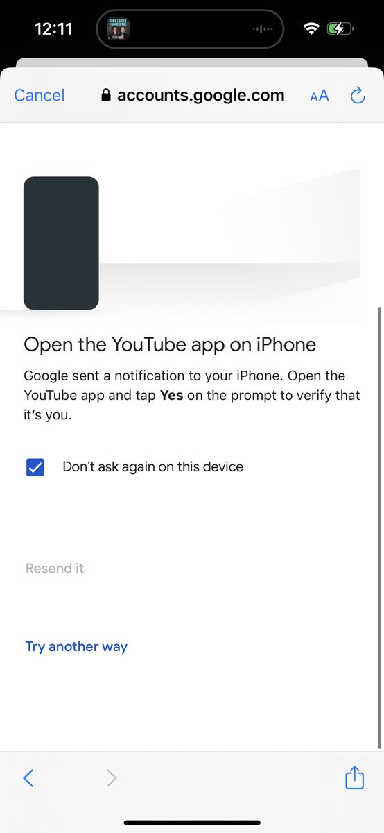 StuartRouse's tweet image. I have a new phone and I’m trying to sigh into the YouTube app. It’s being very strange though. I sign in on the app and then it asks me to open the app to press yes. But I’m already using the app. Any advice tech people?!? #youtube #signin #google