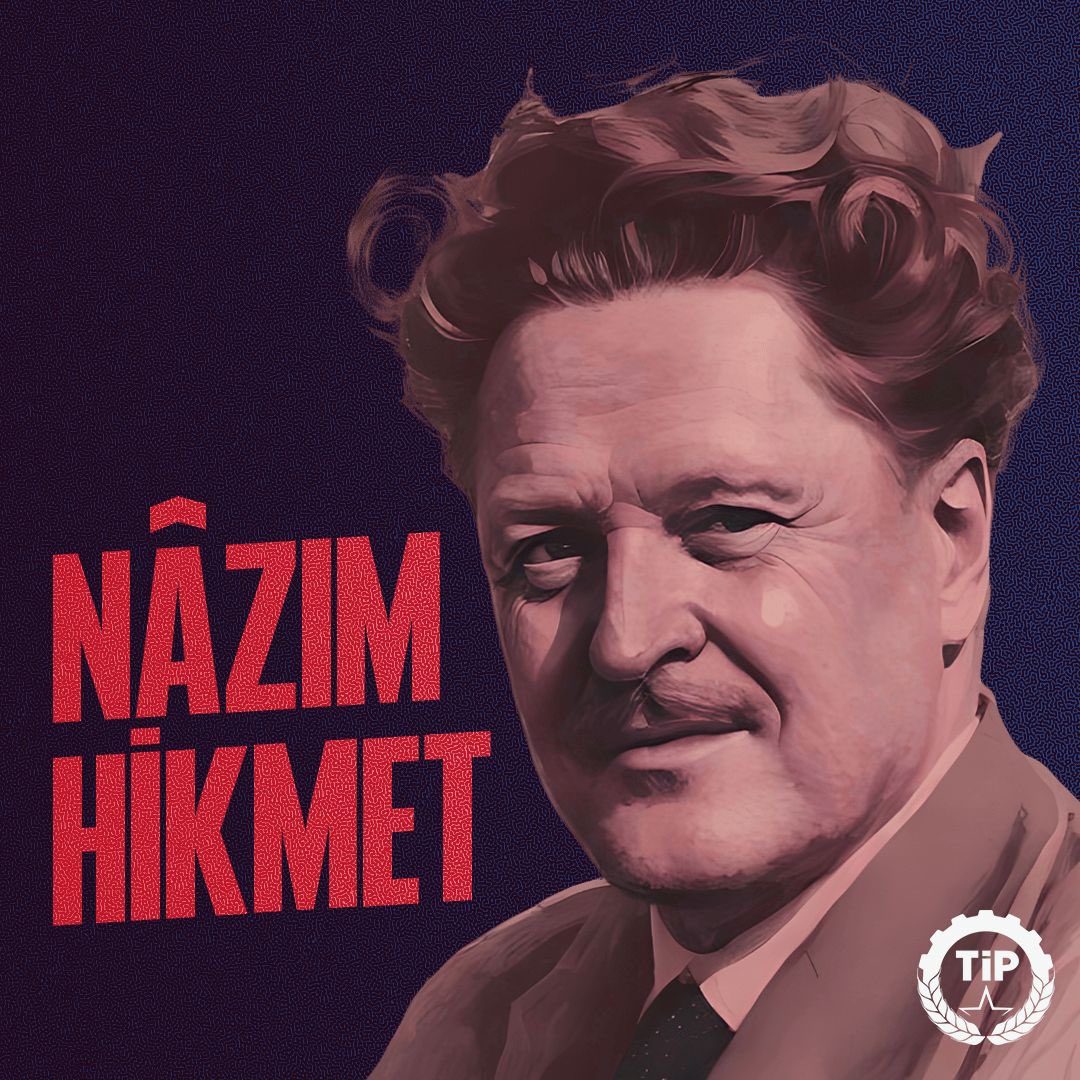 tipgenelmerkez's tweet photo. “mesele esir düşmekte değil,
teslim olmamakta bütün mesele!”

Kavgamızın şairi #NâzımHikmet, 3 Haziran 1963’te aramızdan ayrıldı. Saygı ve özlemle anıyoruz. https://t.co/gSBd8UktDL