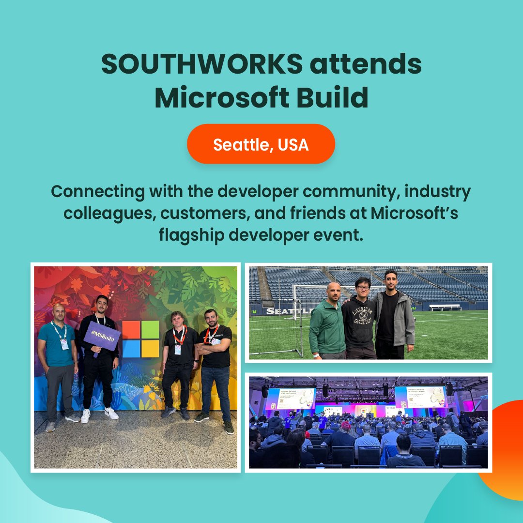 southworks's tweet image. [2/4] The #SOUTHWORKS team back at #MSBuild for another year 🧑‍💻 #developercommunity #devlife #ai