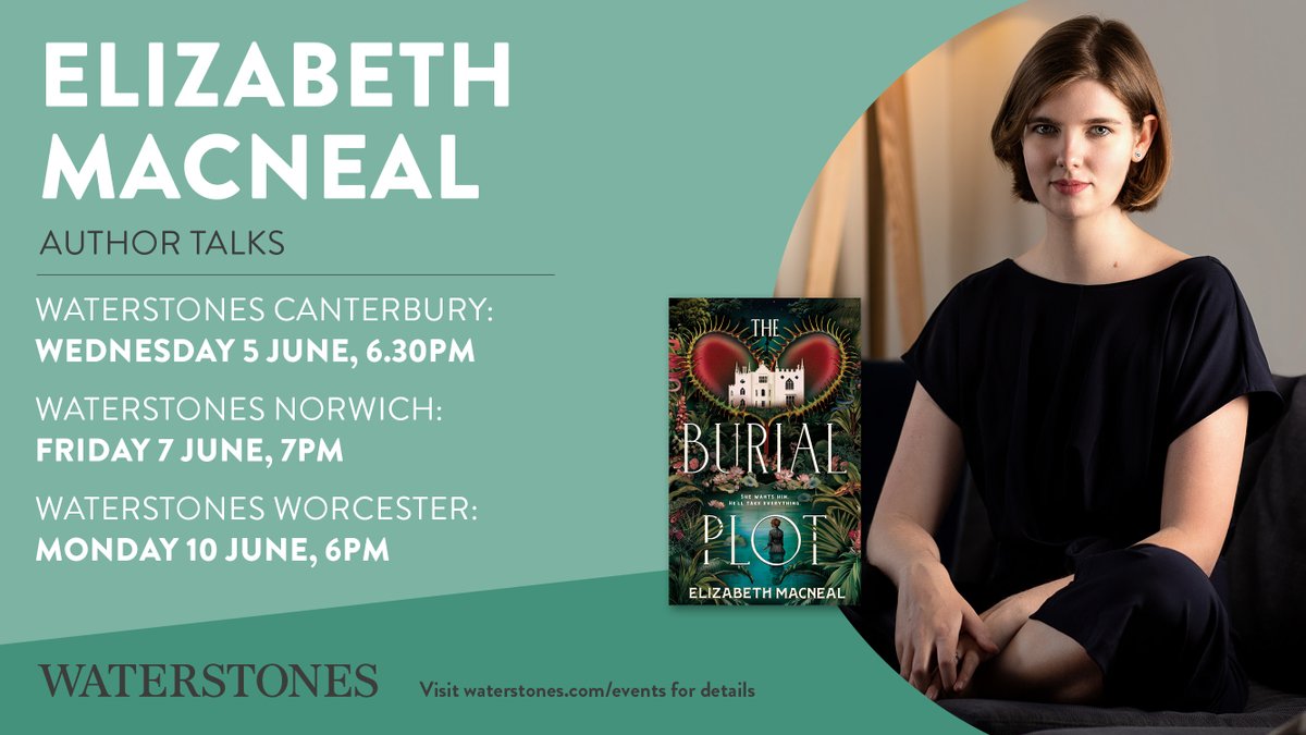 Join us for a series of fantastic events with <a href="/esmacneal/">Elizabeth Macneal</a> as we celebrate her new spellbinding gothic thriller, The Burial Plot, details here: exyu.short.gy/mBIxVB