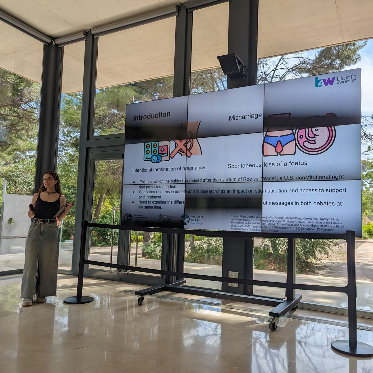 Bioinfo4women's tweet photo. #WHAW | Inter-departmental activity last week on #WomensHealth

🗣️Flash-talk about a sentiment and polarity study on Abortion and Miscarriage conducted on Twitter, by Maria Flores Rodero #WEBSCI24 📰 https://t.co/S80tFUYO2M

🧸 WHAQ | Women's Health Awareness Quiz

🍢 Networking https://t.co/ky4NfgYyjM