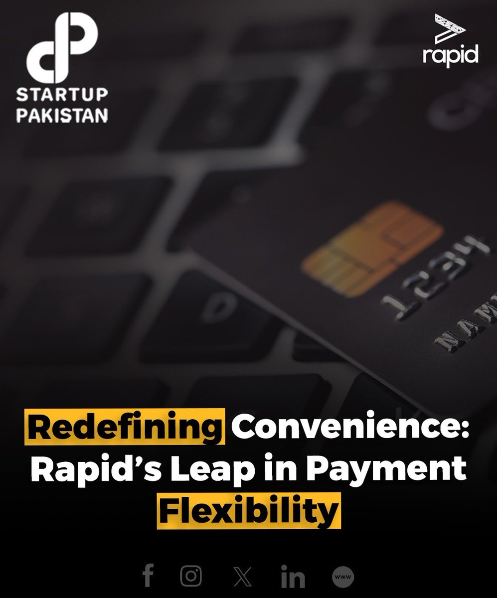 As a leader in the cloud services sector, Rapid consistently endeavors to elevate the service experience for our clients. 

Read More Here: startuppakistan.com.pk/redefining-con…

#Rapid #Leap #Payment #Flexibility