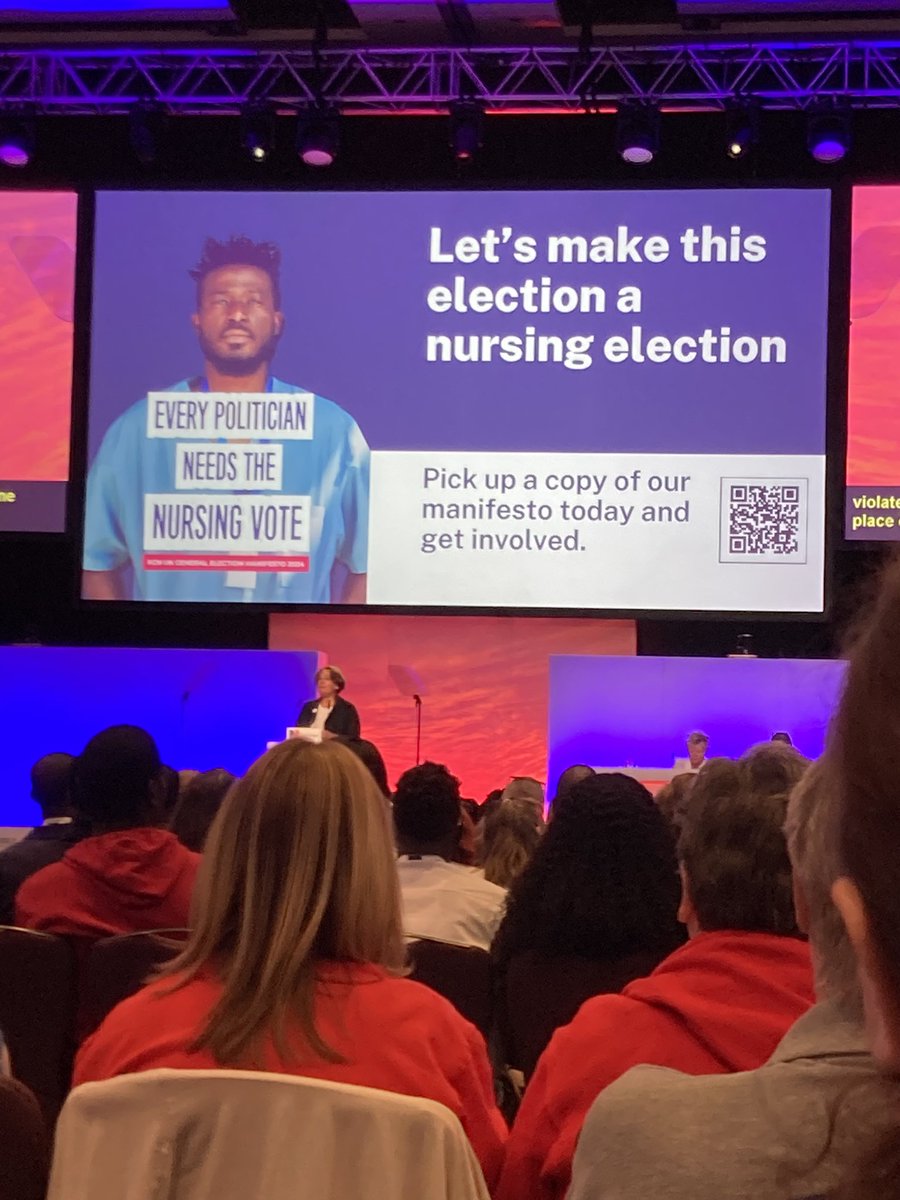 Traceyrisebrow's tweet photo. #generalelection #rcn24 are you listening politicians! The nursing vote is huge, read, digest and let’s hear your commitment to us https://t.co/TIZVNzytAs
