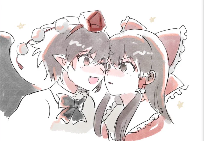 新刊カードをくれたニキ達にあてた東方ピクチャ 