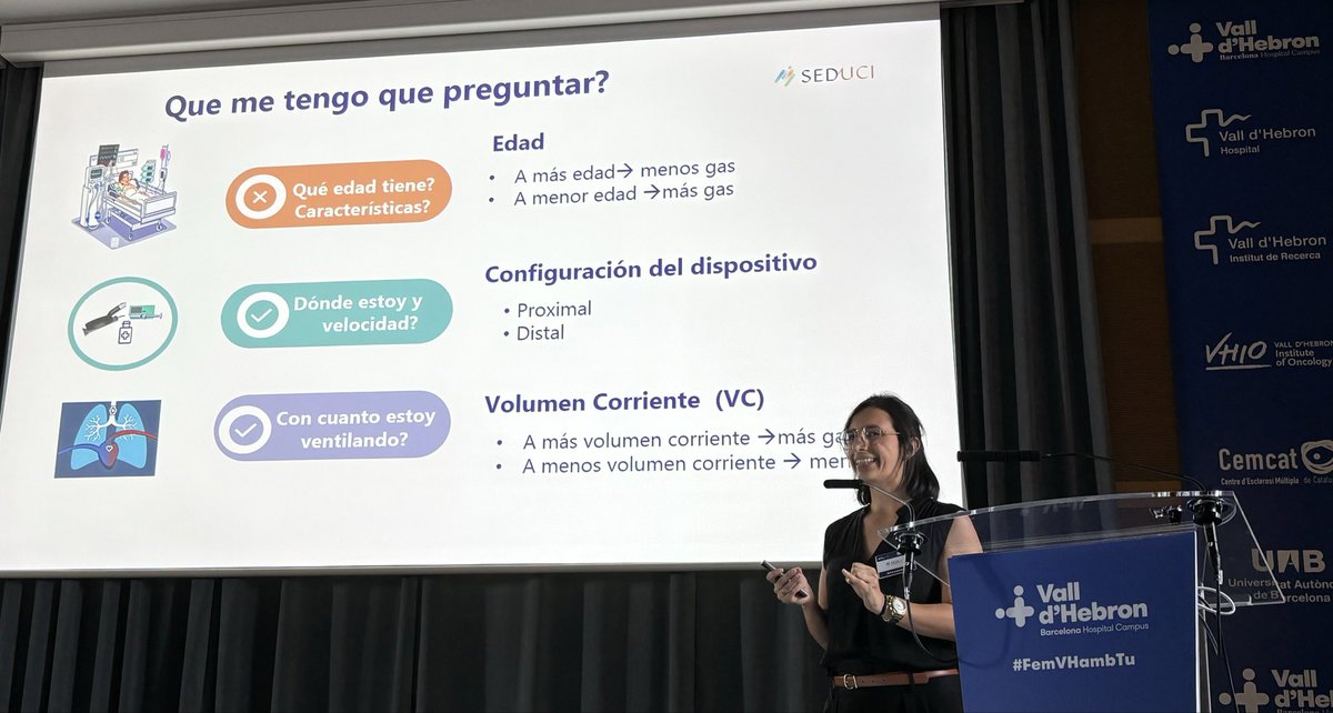 Solución de problemas en sedación inhalada. Sofia Contreras, intensivista de Vall d’Hebron #SedUCI24