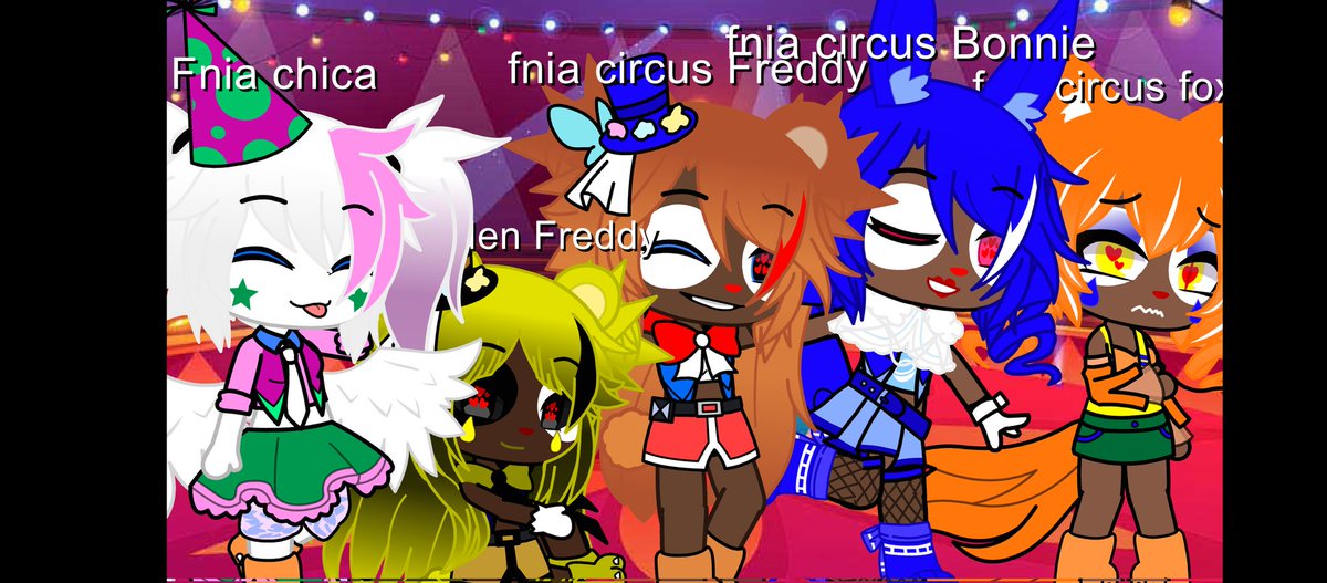playernight8's tweet photo. And here what they actually look like from new circus animatronic and new balloons for the summer 
#fnafar #fnia #gachaclub #circusanimatronic #clown #balloon #fnafcircusfigures #CircusBonnie #Circusfoxy #Circusfreddy #balloonFreddy #balloonfoxy #balloonchica #bonnie #funkopop https://t.co/c64bIoBX8T
