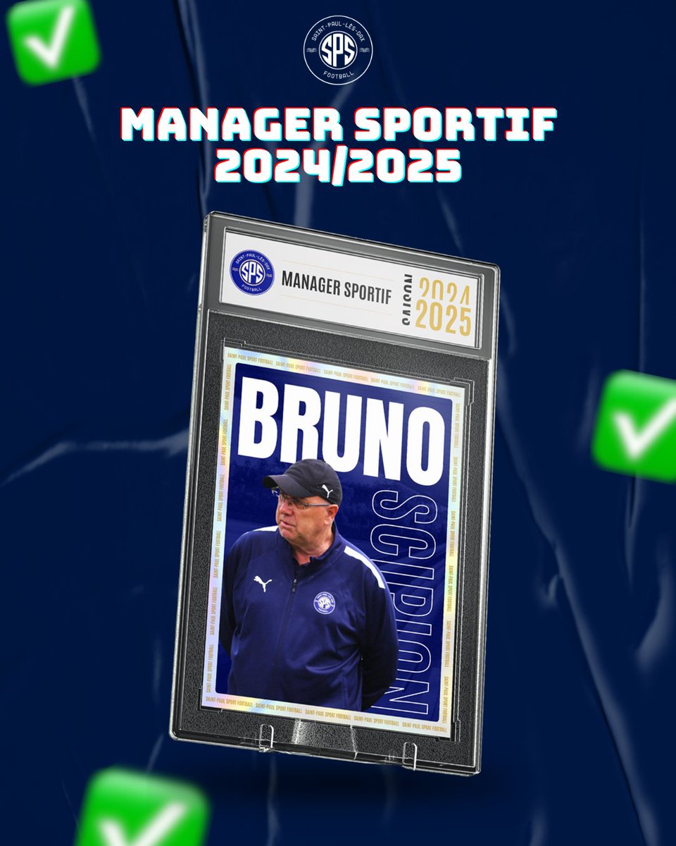 spsfoot40's tweet photo. ✍🏻📄

Après une saison passée en tant qu'entraîneur principal de l'équipe A, Bruno Scipion continue l'aventure au sein du club en tant que manager sportif pour la saison 2024/2025 📷

#GrandirEnsemble https://t.co/EVjBwEPg52