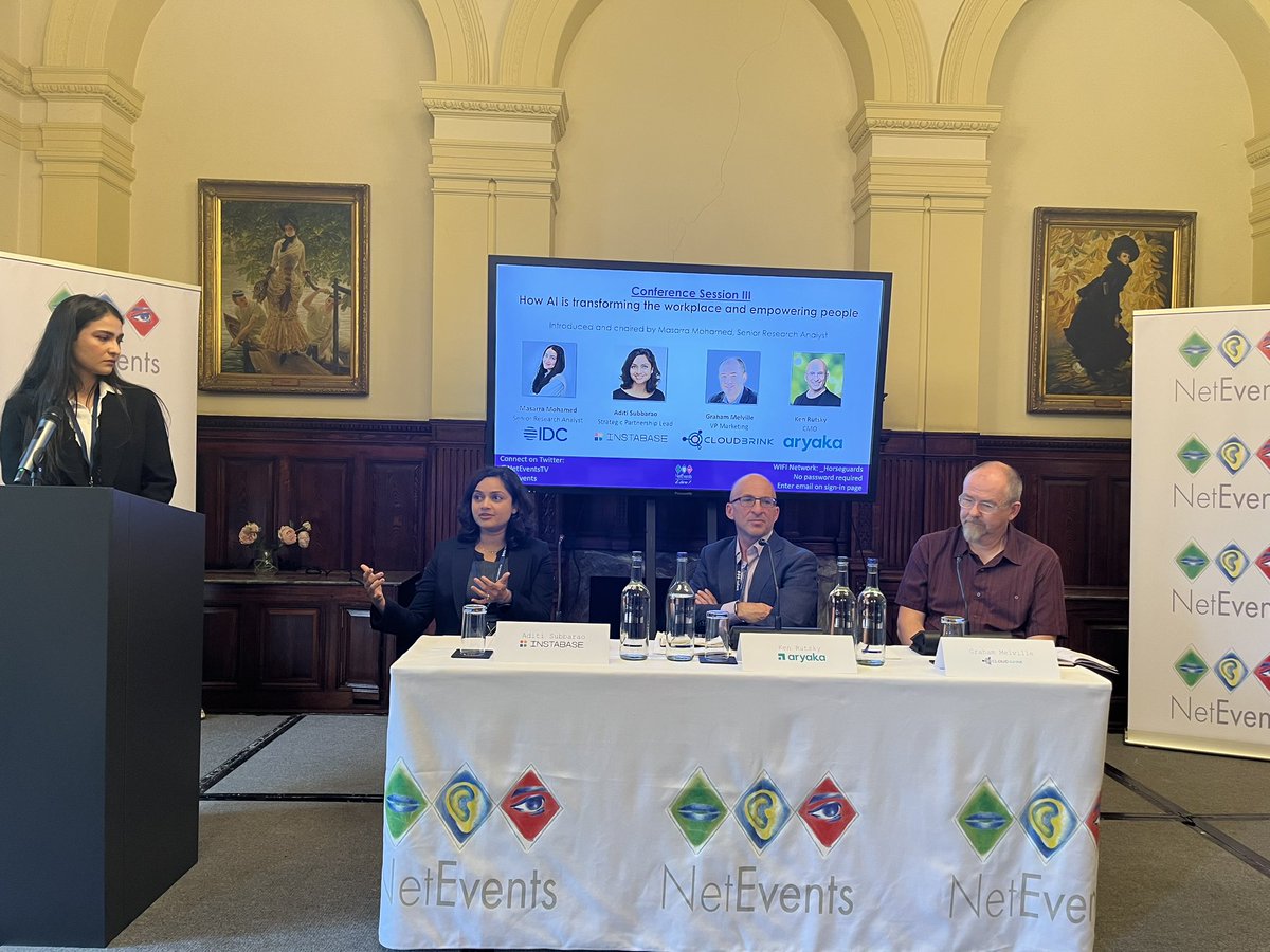 “until now most people have thought of #AI in terms of individual productivity. We’re now looking at enterprise productivity- how to automate existing processes and create new ones” Aditi Subbarao <a href="/InstabaseInc/">Instabase</a>