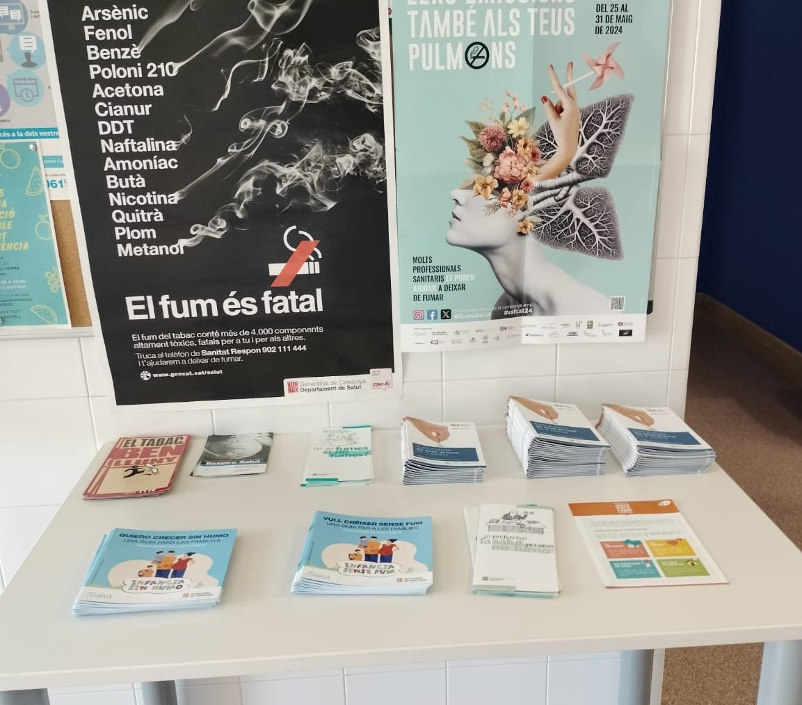EAP Santa Eugènia (@eapeugeniaberga) on Twitter photo ✍Hem parat taula, per la setmana sense fum #ssfcat24,🔉 informació, 📋consells, tenim tot l'any per ajudar-te a deixar-ho, posa data 📆 #SumaSalut zero emissions també als teus 🫁 <a href="/icscat/">ICS. Generalitat</a> <a href="/icscatcentral/">ICS Catalunya Central</a> ✍Hem parat taula, per la setmana sense fum #ssfcat24,🔉 informació, 📋consells, tenim tot l'any per ajudar-te a deixar-ho, posa data 📆 #SumaSalut zero emissions també als teus 🫁 <a href="/icscat/">ICS. Generalitat</a> <a href="/icscatcentral/">ICS Catalunya Central</a>