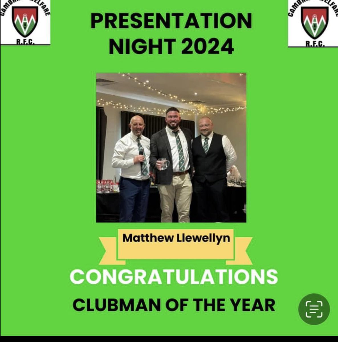 cambrianwelfar1's tweet image. Saturday we had our presentation night . Here are the award winners