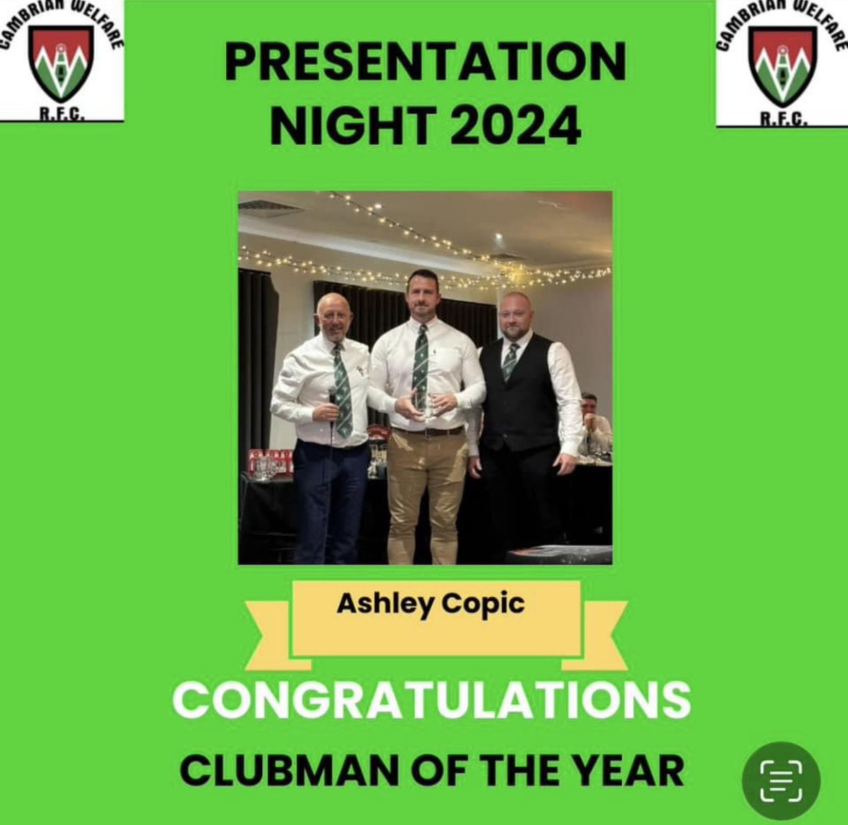 cambrianwelfar1's tweet image. Saturday we had our presentation night . Here are the award winners