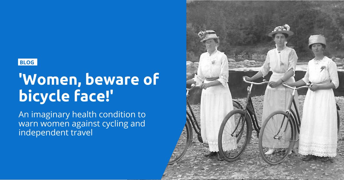 Europeanaeu's tweet image. Today is #WorldBicycleDay, and we hope you take a ride to celebrate.🚲 But #DidYouKnow that just a little over a century ago, women were discouraged from riding their bicycles?♀️🚳 Read our blog to learn about the imaginary condition called #BicycleFace
➡️ bit.ly/3wQSRvB