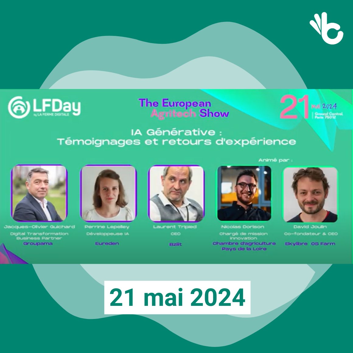 🤖REPLAY L'IA générative, une révolution pour l'agriculture de demain ?🌾
 
Il y a quelques semaines se déroulait la 8ème édition LFDay 2024 : l'événement immanquable #Agritech 
 
Retrouvez l'intégralité de la table ronde youtu.be/99bU_v1621U?si… 
 
#IA #Agriculture #bziiit