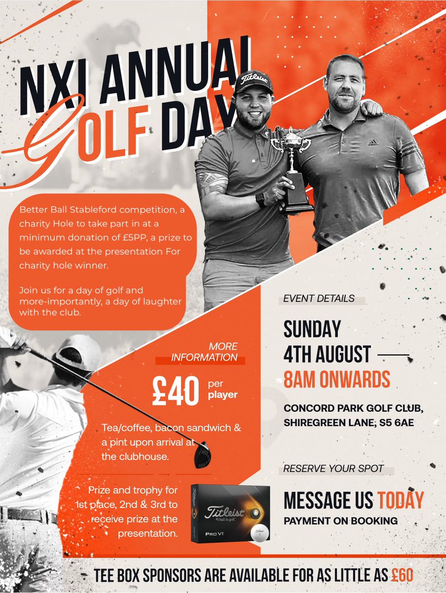 GET YOUR NAME IN THE HAT FOR THIS YEARS GOLF DAY ⛳️

All you need to do is comment on this post to be added into the WhatsApp group ✅