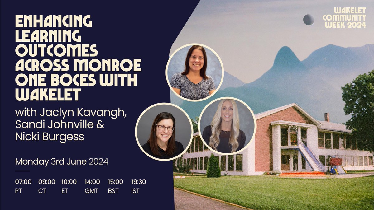 🌠 Join us in 30 minutes! 🌠

<a href="/Edutechie15/">Jackie Kavanagh 💜</a>, @SandiJville and Nicki Burgess will be sharing case studies and learnings from using Wakelet across the district, focusing on Special Ed and CTE

Join the session here! 💙- bit.ly/3VnKOQf